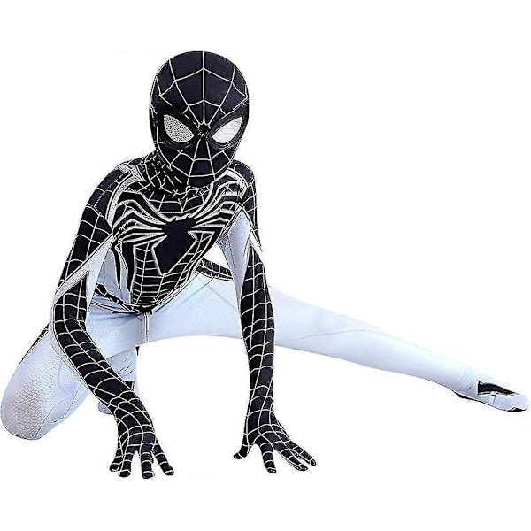 Superhelt Spiderman Kostume Bodysuit Til Børn Spandex Zentai Halloween Spider Man Cosplay Jumpsuit 3d Stil 130