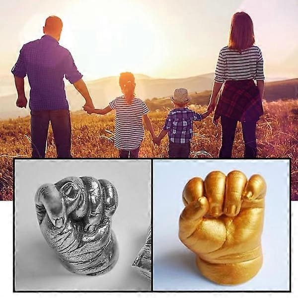 DIY håndstøpesett, gips håndformsett, gave til par