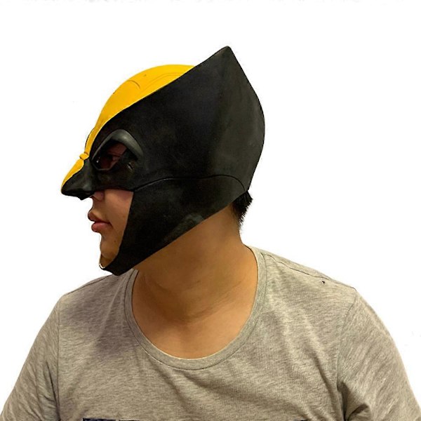 Cosplay Wolverine Kostym Mask Halloween Karneval Superhjälte Tillbehör Vuxna Latex Masker Maskeradfest Rekvisita B