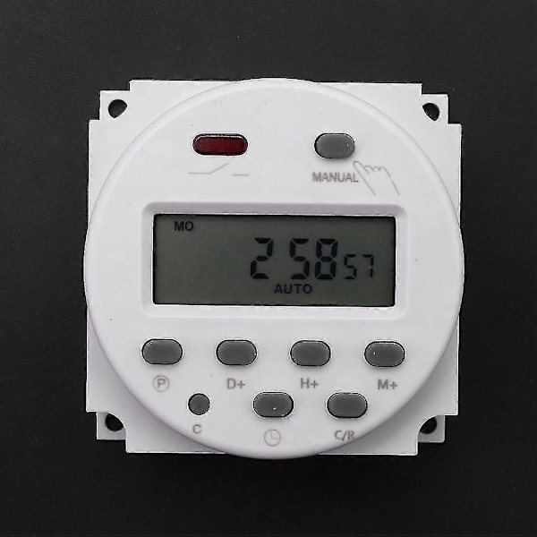 2x Ny LCD Digital Kontrollbar Programmerbar Timer DC 12V 16A Tid Relébryter