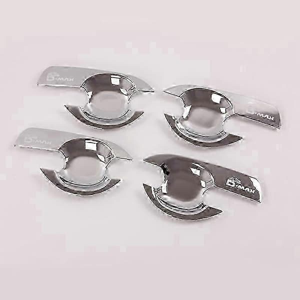 Auton ovenkahvan kuppisuojat D-MAX 2012-2018 - ABS-kromi 4 kpl/setti Silver