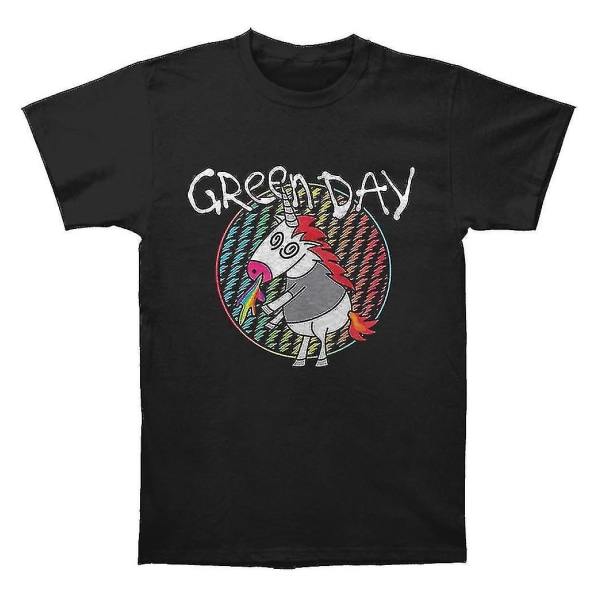 Green Day Checker Unicorn T Shirt Kläder Picture Color XXL
