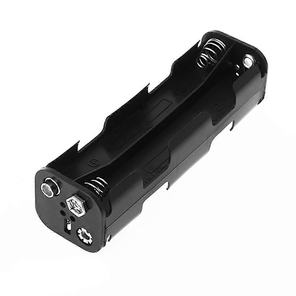 Batterikasse Lang Strimmel 8x AA til Kasseholder 12V Dobbeltsidet Bagopbevaring 6V Knapbeholder DIY Lodning Tilslutning