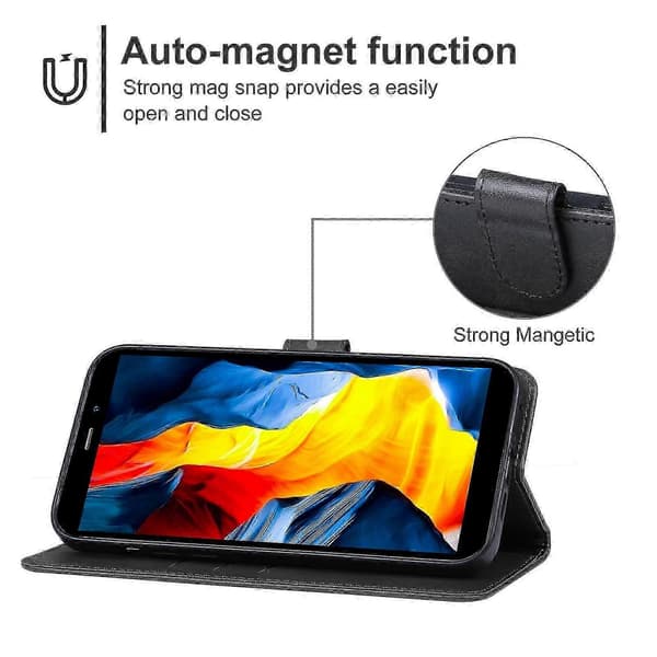 Læder telefoncover til Oukitel Wp32 Black