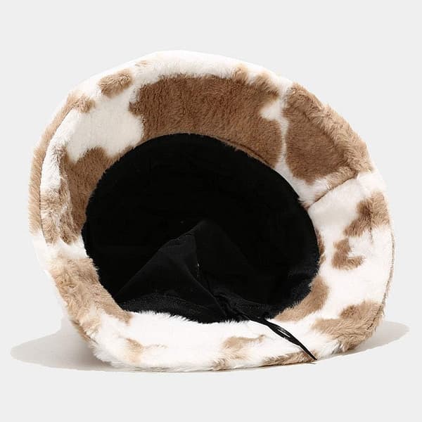 Leopardmønstret bøttehatt bowlerhatt motehatt bøttehatt vinter varm bøttehatt vinterhatt Brown Medium