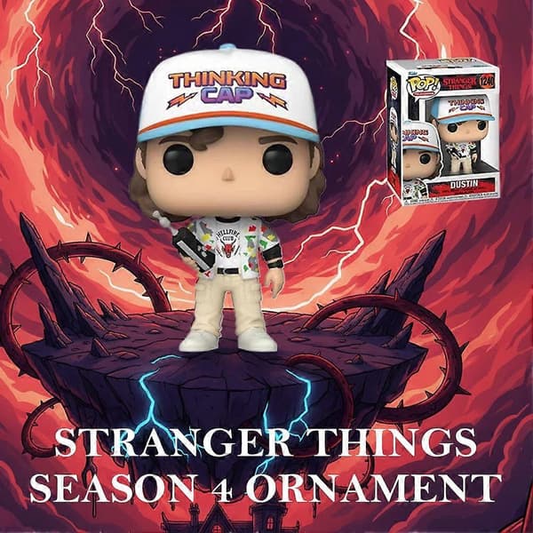 Stranger Things Dustin-pynt - Funko-stilfigur - TV-serie samleobjekt B 1pcs