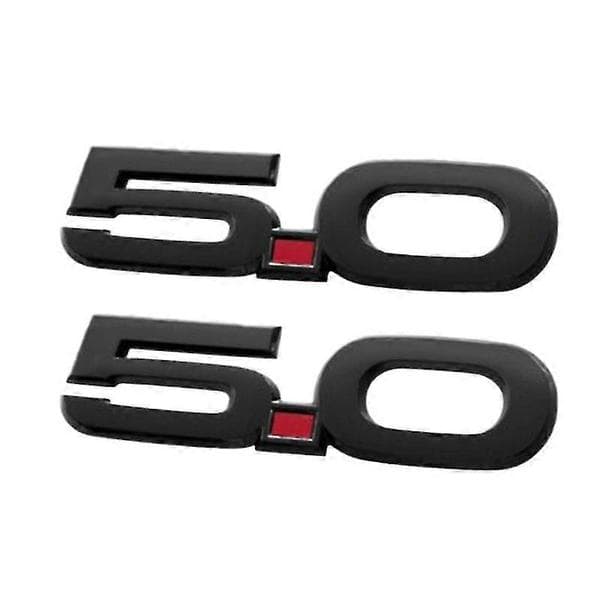 1 par til 2015-2020 Gt 5.0 sorte 5,5 tommer sideemblemer