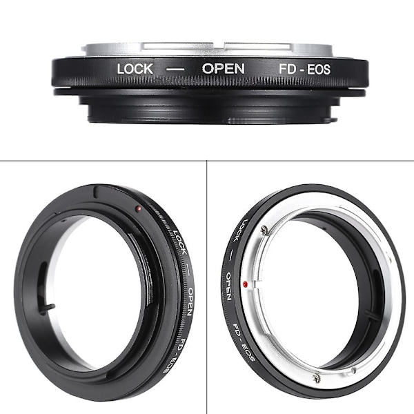 FD-EOS Adapterring Objektivfäste för Canon FD-objektiv för att passa EOS-fästeobjektiv