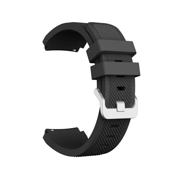 Silikonearmbånd til Samsung Galaxy Watch 22 mm Sort