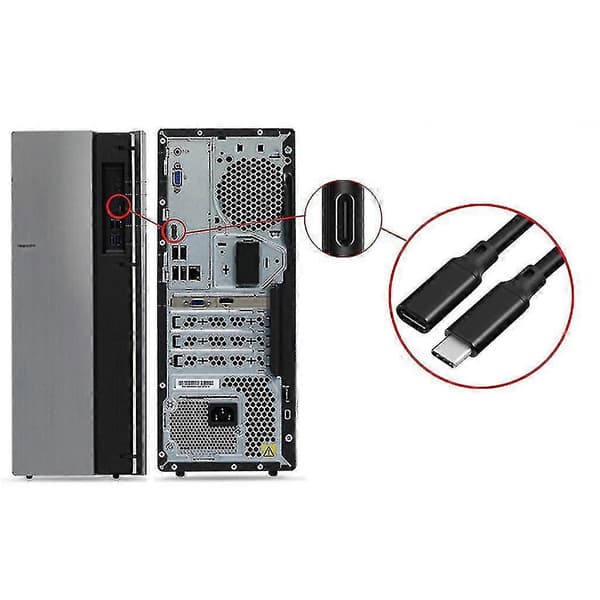100w Pd 5a Usb3.1 Typ-c Förlängningskabel 4k 60hz Usb-c Gen 2 10gbps Förlängningssladd 1m