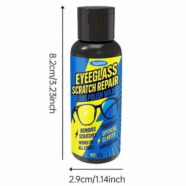 Linse ridsefjerner spray fjerner effektivt ridser og genopretter glathed. Til daglig vedligeholdelse af briller Yellow