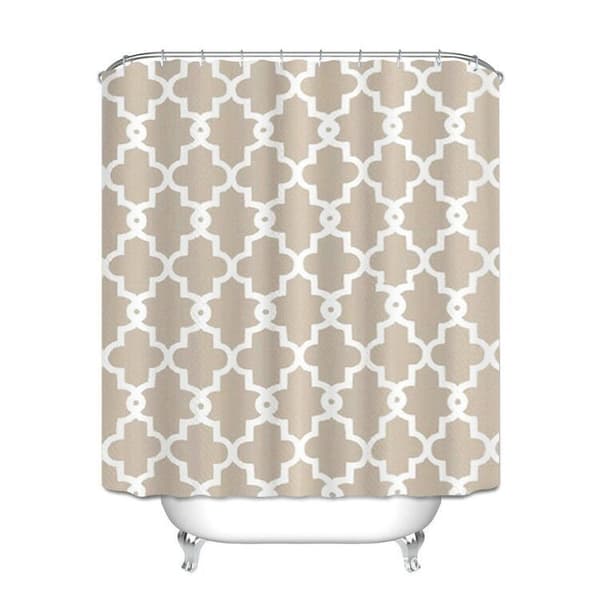 Moroccan Grey Duschdraperi Badrumstillbehör 180 x 180 cm
