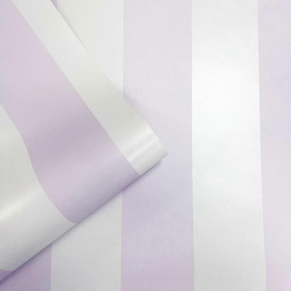 Sassy B Stripe Tease Tapet Muriva Lilla Lilla