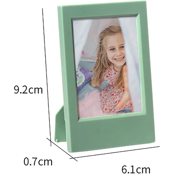 (7 Pak) 3 Tommer Mini Polaroid Foto Ramme - Foto Ramme Sæt Til Polaroid Og Instax Mini Evo/12/11/9/8/7+ Film - Foto Ramme Til Bordpynt