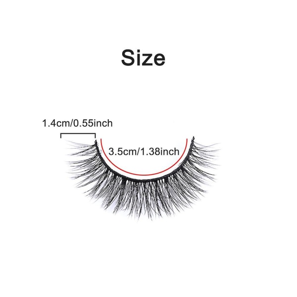 5 par Wispy Extension Eye Makeup Falske øyevipper Naturlig utseende 3d Myk Sjarmerende