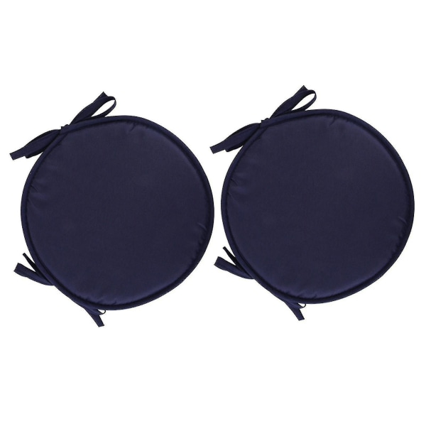 Puter Uteplass Hjem Innendørs/utendørs Stolputer Ro Sete Fortykket Spisestue Stol Pute Ro krakk Navy Blue 6pcs