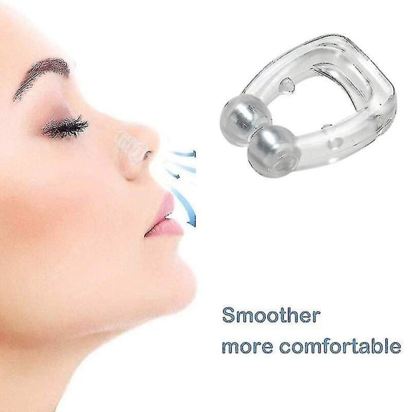 10-paknings magnetisk anti-snorke nesedilator Stopp snorking neseklemmesett
