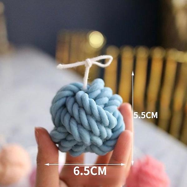 Gjør-det-selv - Stearinlysformer - Silikonkule - Form - Lysform Transparent Garnball Lys Silikonform Koreansk stil Tredimensjonal hampetauball