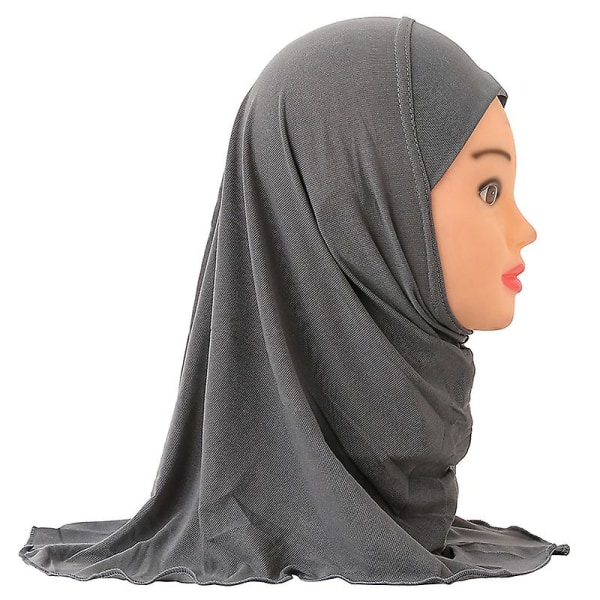 Headwrap Islamiska arabiska Scarfs Sjalar Passar 2-7 år gammal muslimsk hijab Scarf Flickor Barn Turban Kepsar Blomma Headscarf Red