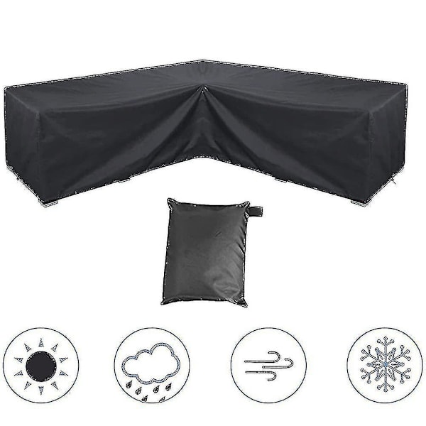 75 storlekar Vattentät uteplats Trädgårdsmöbler Överdrag Regn Snö Stolsöverdrag-f 155*95*68cm