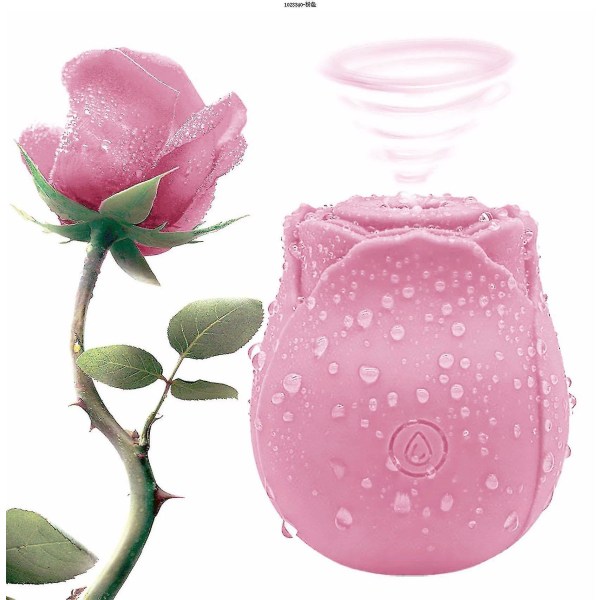 2024 Rose For Women Mini Massasjeapparat Stress Relief 10 Modes Pdk Pink