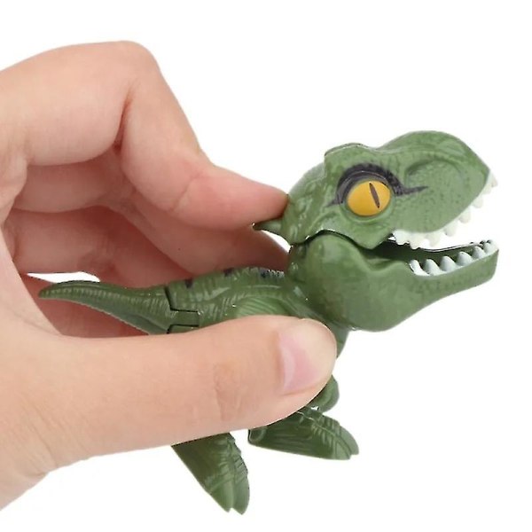 Jurassic Finger Dinosaur Triceratops Tyrannosaurus Model Legetøj Til Børn Kreativ Fingerbidende Dinosaurer Interaktiv Toy Boy Gave Y20