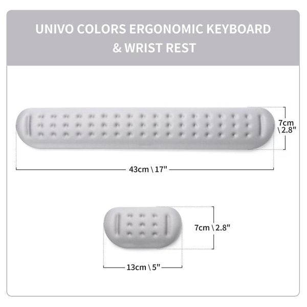 Memory Foam Handledsstöd Tangentbord och Mus Set - Ergonomisk anti-sladd halkkudde Musmatta Handledsstöd