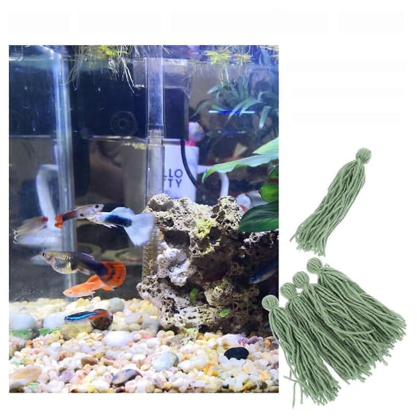 Fiskelekemopp for akvarium med 5 stk for egglegging