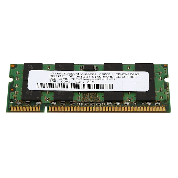 3x 2gb Ddr2 Ramminne 667mhz Pc2 5300 Laptop Ram Memoria 1.8v 200pin Sodimm For Amd green