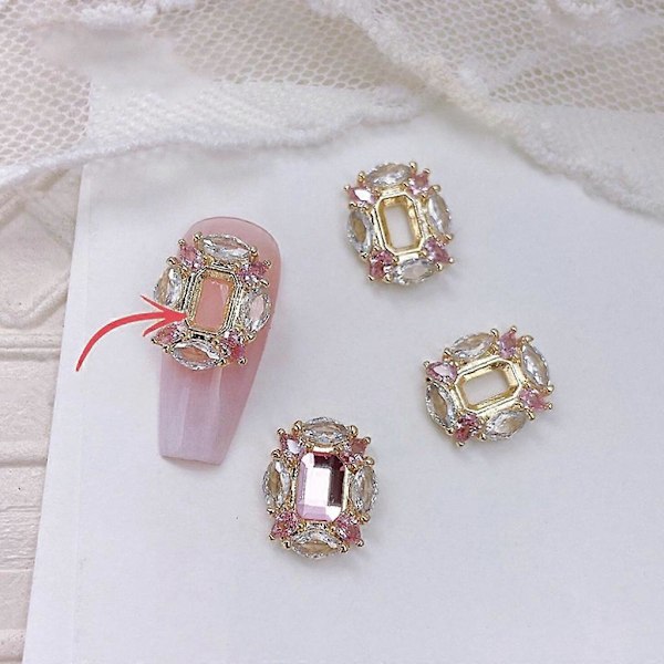 3D Nagelkonst Dekorationer Nagelkonst Berlocker Rosetter Nagelkonst Strass Nagel Pärlor 3244