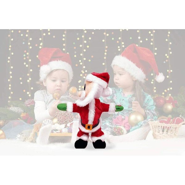 Twerking Santa Claus- [engelsk låt] Twisted Hip Electric Toy, Sing And Dancing, Twisted Hip Santa Claus Figure Julklapp (jultomten