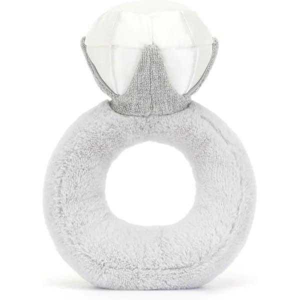 Jellycat Amuseables Diamond Ring Plush Toy, 20 cm | Wedding Ring Plush | Engagement and Wedding Gift