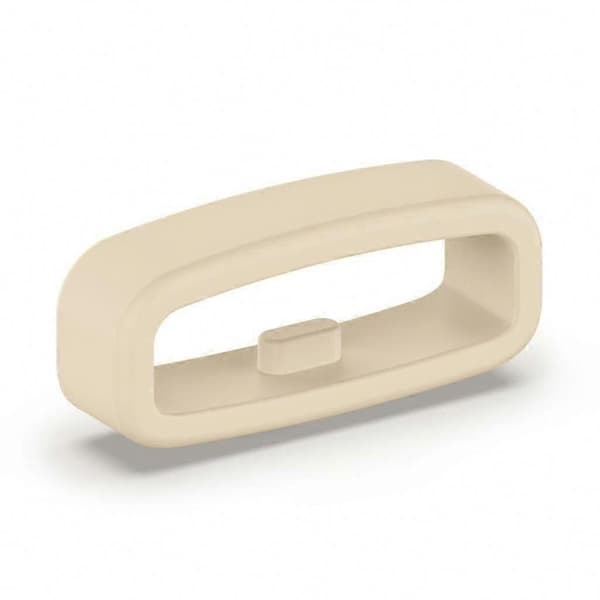 Silikone urremholder fastgørelsesringholder 18mm 20mm 22mm håndledsrem løkke White