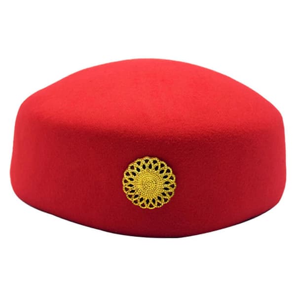 Flyværtindehat Flyværtindehat Stewardesse Pillbox Hat Baret Hat Til Kvinder Stewardessehat Stewardessekasket red beret