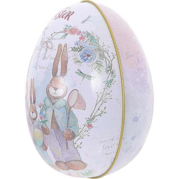 Påskägg Candy Box Plåt Godis Box Tom plåt Påsk Metal Gift Box Påsk Party Favor Box As Shown 12.50X9.00X8.50CM