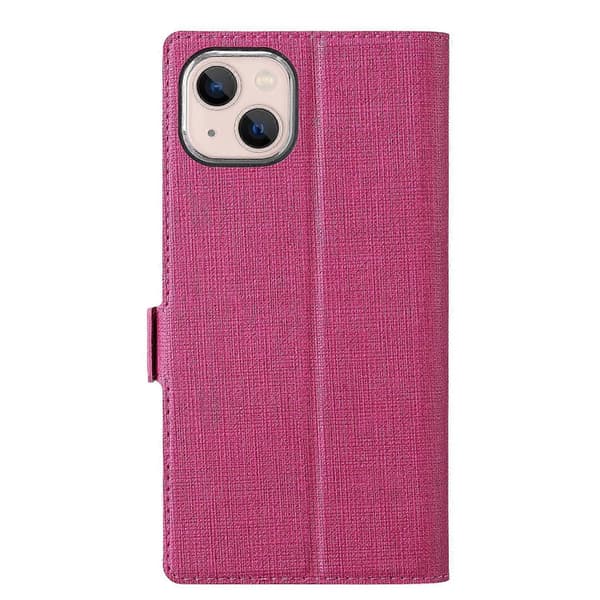 Magsafe Lær Telefondeksel For iPhone 14 Rose Red