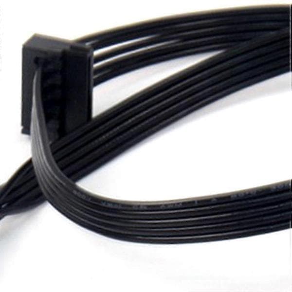 6-pins PCIe til 3 SATA SSD strømkabeladapter for utvalgte GPU-er og PSU-er 1Pcs Black