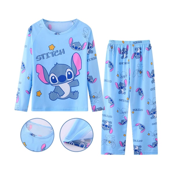Pyjamas för barn Set Pojkar Sovkläder Långärmade Byxor Barnkläder Baby Flickor Vår Nya 16(125-135cm) Beige