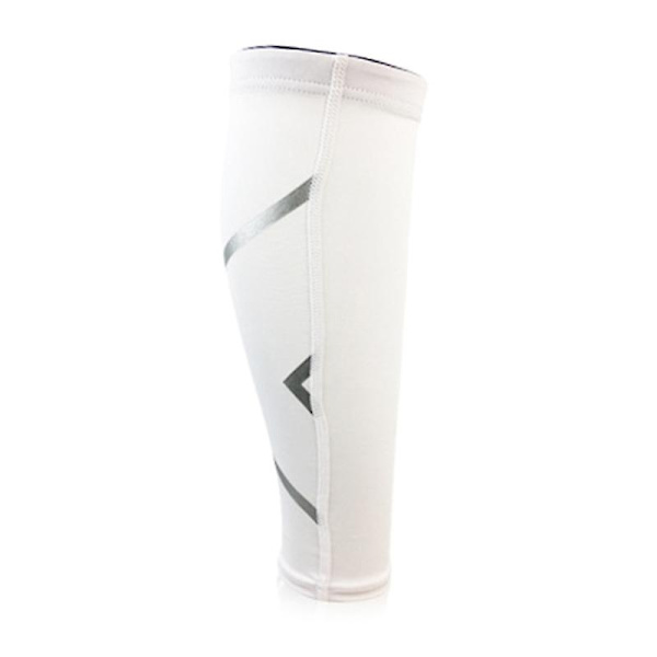 Sportkompressionstrumpor Benstöd Löpstrumpor Shin Splint Åderbråck Vaden Smärtlindring-WELLNGS Vit White XL
