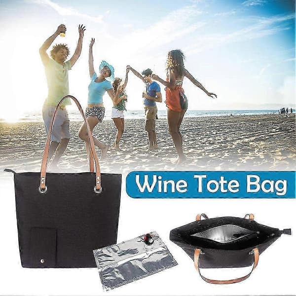 Isolert vinpose for camping og utendørsaktiviteter Black A 33x32x29cm