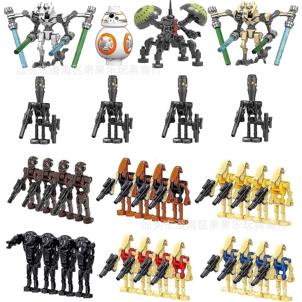 Star Wars Battle Droids Byggklossar Set Mini Actionfigurer Docka Minifigurer Leksaker Skrivbordsdekor 32PCS