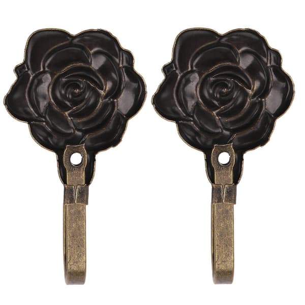 8 stk Metall Blomster Gardin Bindebånd Tilbage Bindebåndsholdere Vægkroge Dekor