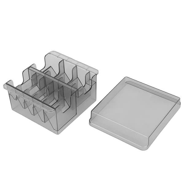 Storage Box for Guide Combs, Hair Clippers, Positioning Tools, Dividers, Organizer Case, Transparent Grey