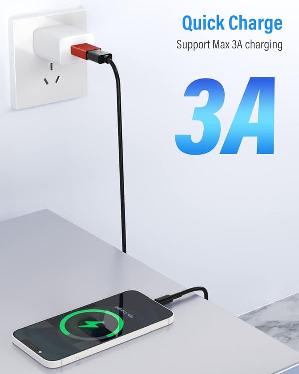 Svart USB C till USB 3.1 OTG-adapter (3-pack), USB Typ C-hane
