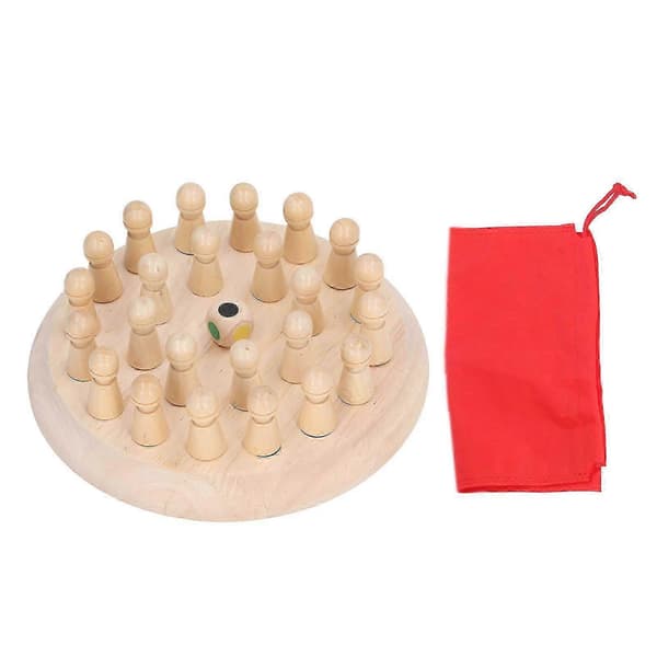 Minnesmatchstick Schack Intelligensutveckling Träminnesschackbräde Spel för BarnHwy 0.5 5