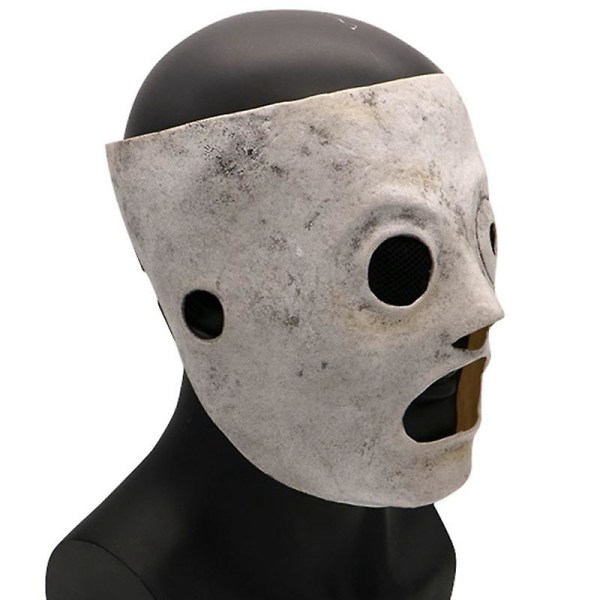 Taylor Cosplay Latex Mask Slipknot Corey Kostume Fancy Horror Uhyggelig festrekvisitter White