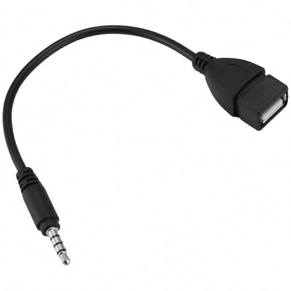 USB til AUX 3,5 mm lydopladerkabel med jackstik