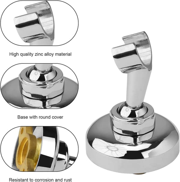 Dusjhodeholder, Dusjhodeholder, Dusjhodeholder i sinklegering, Dusjhodeholder med ekspansjonsskrue, 360° justerbar