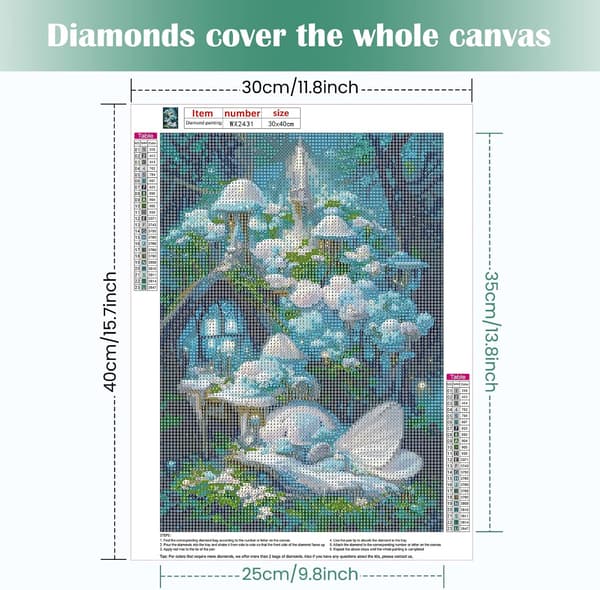 5D Diamantmaleri Alvenes verden 30x40cm Stil 8