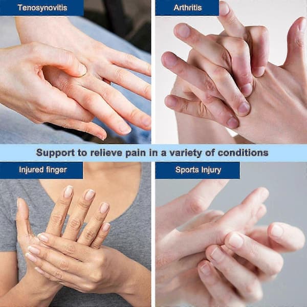Finger Ice Sleeves 4 Ispåsar För Fingrar, Tummar & Tår Varm Kall Terapi Blue